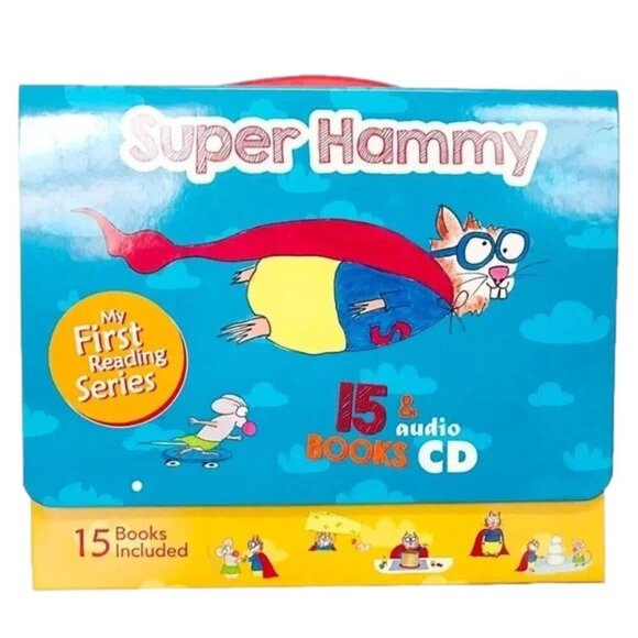 New Super Hammy Boxed Set - My First Reading Series 15 Book + 1 CD Pack Ages 4-6 - Picture 1 of 6